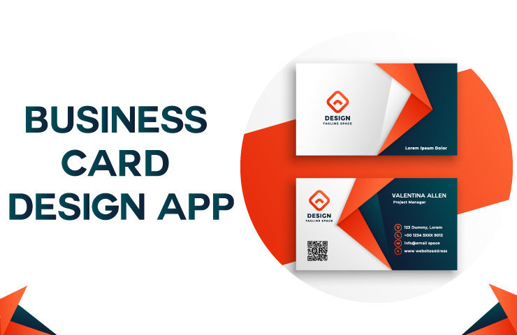 modern app ltd app, business card, business card design , business card design app