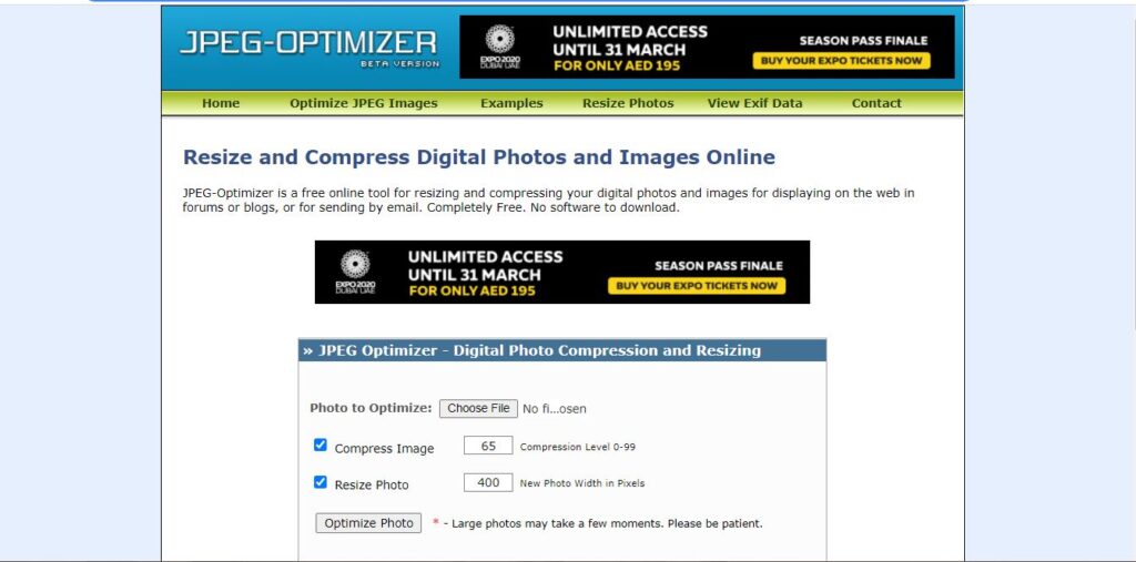 jpg image optimizer online