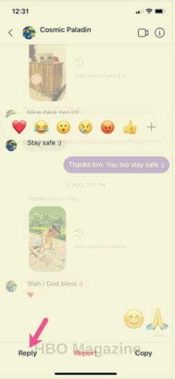 how to reply to a message on instagram