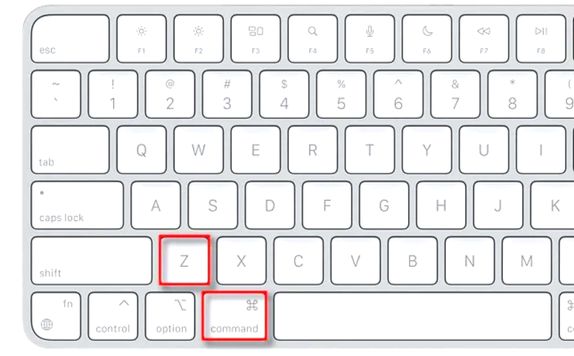 undo on mac