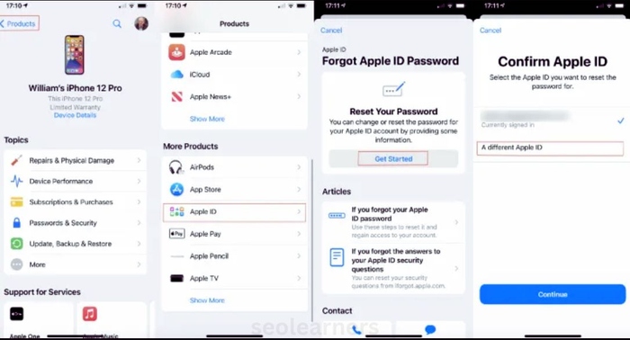 How to find apple id password without resetting it